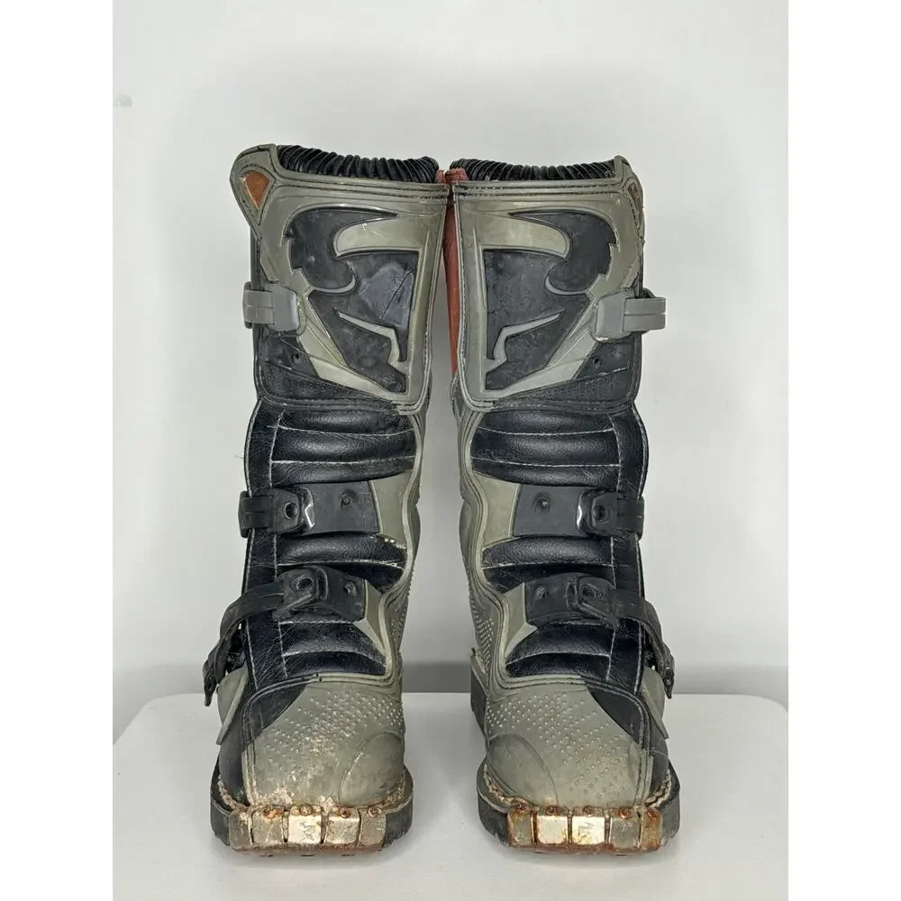 1990s Thor Quadrant Motocross Boots Black MX ATV Riding Kids 3